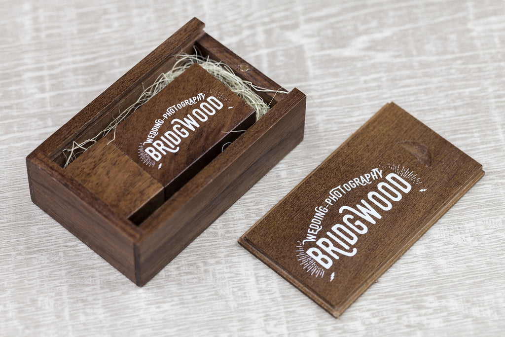 Woodland USB & Wooden Slide Box