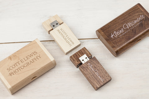 Woodland USB & Wooden Flip Bundle Lightwood
