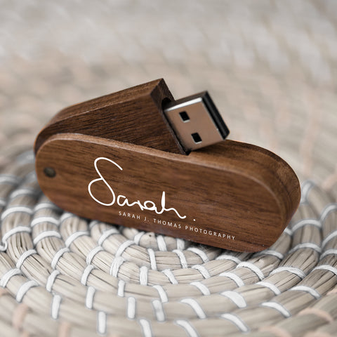 Wooden Swivel USB